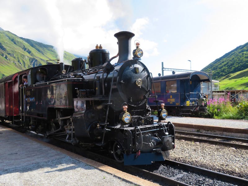 Fahrt mit der Furka-Dampfbahn - ©Annette Weise