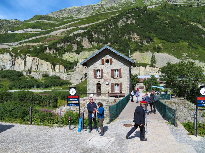 Fahrt mit der Furka-Dampfbahn - Gletsch - ©Annette Weise