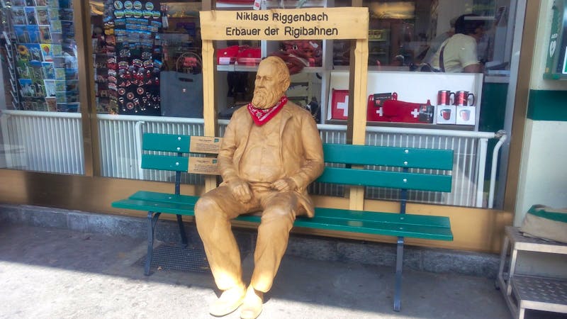 Vitznau, Fahrt mit der Rigi-Dampfbahn nach Rigi-Kulm - ©Gisela Gerlach