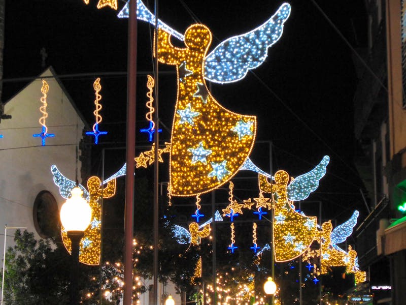 Weihnachtliche Deko in Funchal  - ©Martina Häselbarth