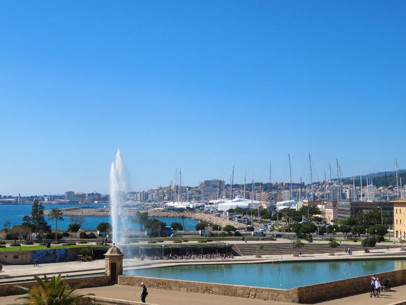 Palma de Mallorca - Blick von der Kathedrale zum Hafen - ©Kathrin Mickan