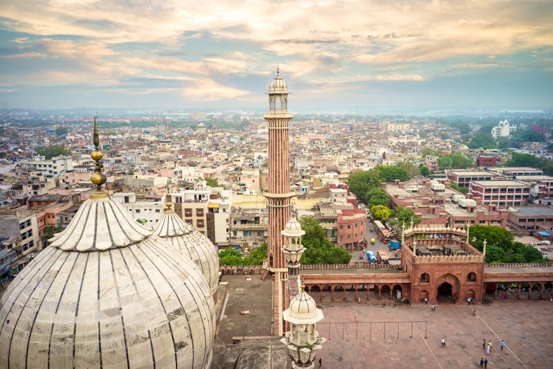 Blick auf die Altstadt von Delhi vom Dach des Jama Masjid  - ©©Richie Chan - stock.adobe.com