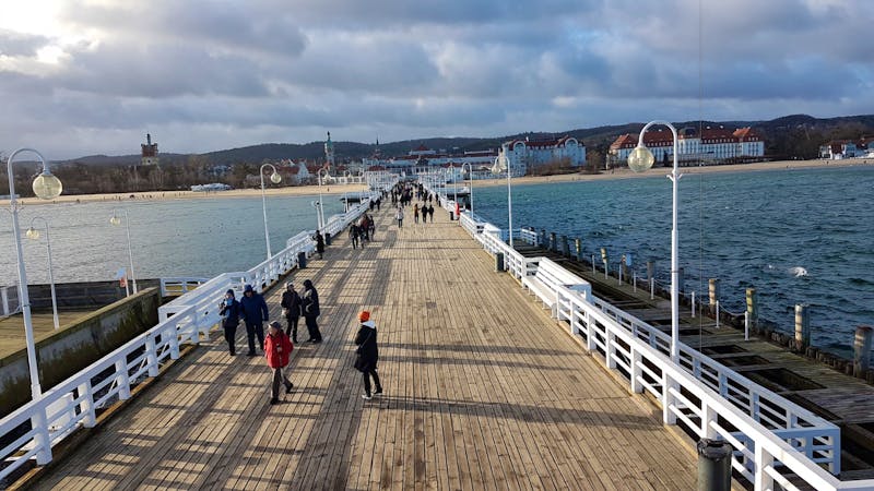 Zoppot - die Seebrücke über 500 Meter lang - ©Horst Hallfarth