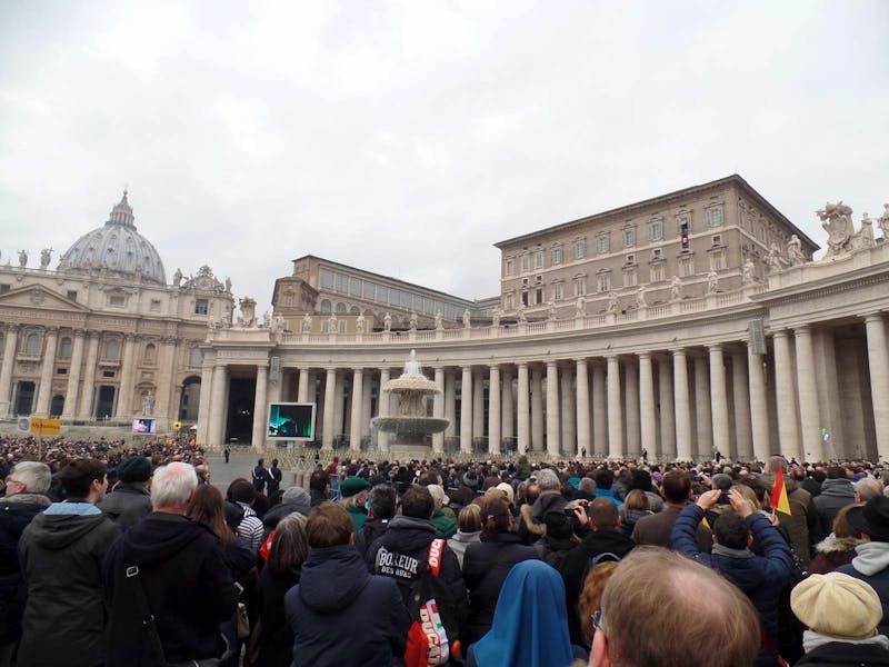 Neujahrsansprache des Papstes auf dem Petersplatz - ©Patrick Fritzsche