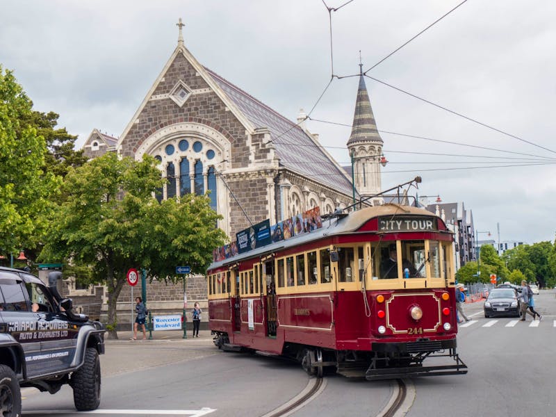 Christchurch, Straßenbahn in der Altstadt - ©Anna Stiebing - Eberhardt TRAVEL