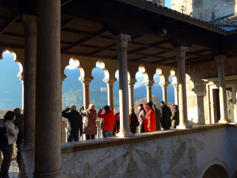 Trento - Castello Buonconsiglio - Gallerie mit herrlichen Blick auf die Stadt - &copy;Philipp Schmitz