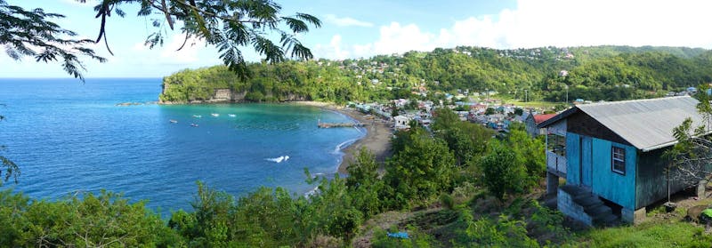 Panorama Schweinebucht St. Lucia - ©Nadja Klinkhardt