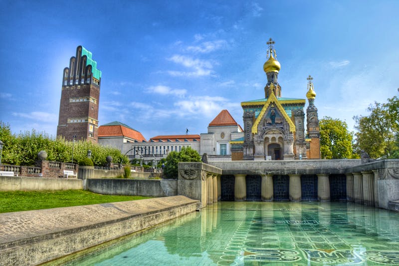 Mathildenhöhe in Darmstadt - &copy;Bild von lapping auf Pixabay