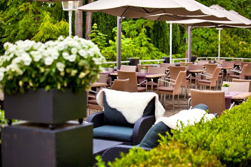 Biergarten / Terrasse am Relexa Hotel in Bad Steben – ©relexa hotel Bad Steben