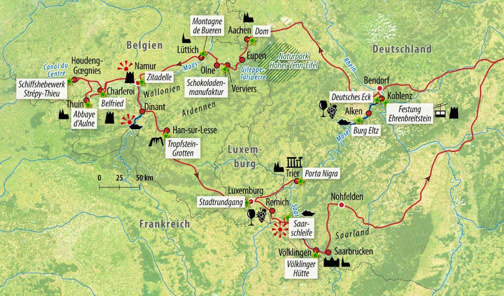 Ihre Reiseroute – © Eberhardt TRAVEL