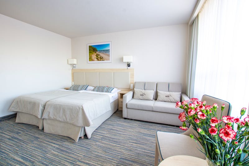 Ikar Centrum Kolberg - Beispiel für größeres Doppelzimmer – ©IdeaSpa