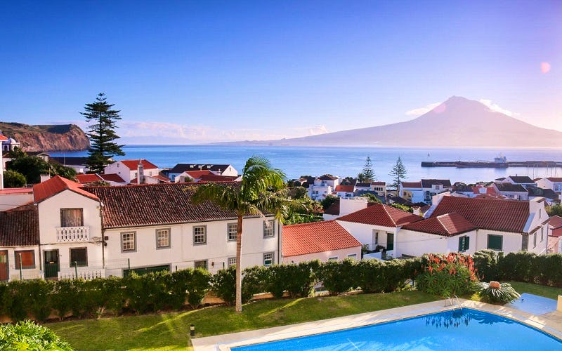 Blick vom Hotel Horta auf der Azoren-Insel Faial – © Hotel Horta