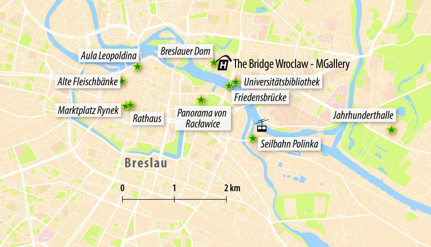 Stadtkarte von Breslau&nbsp;&ndash;&nbsp;&copy;&nbsp;Eberhardt TRAVEL