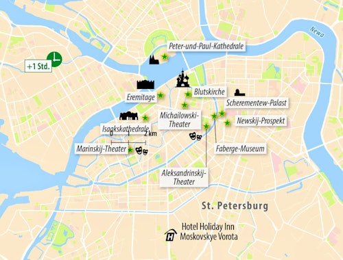 Stadtkarte von St. Petersburg – © Eberhardt TRAVEL