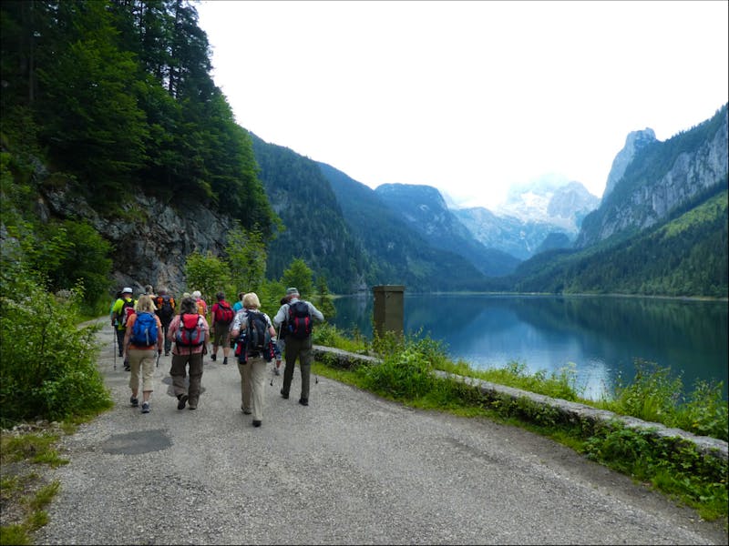 Eberhardt-Wandergruppe am Vorderen Gosausee - ©Vicky Kern - Eberhardt TRAVEL