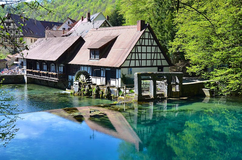 Hammermühle am Blautopf - ©Olga Ernst - Wikimedia