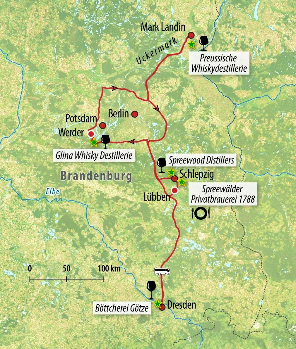Ihre Whisky-Rundreise-Route in Brandenburg&nbsp;&ndash;&nbsp;&copy;&nbsp;Eberhardt TRAVEL