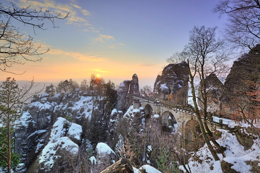 Basteibrücke im Winter – © Achim Meurer - achimmeurer.com