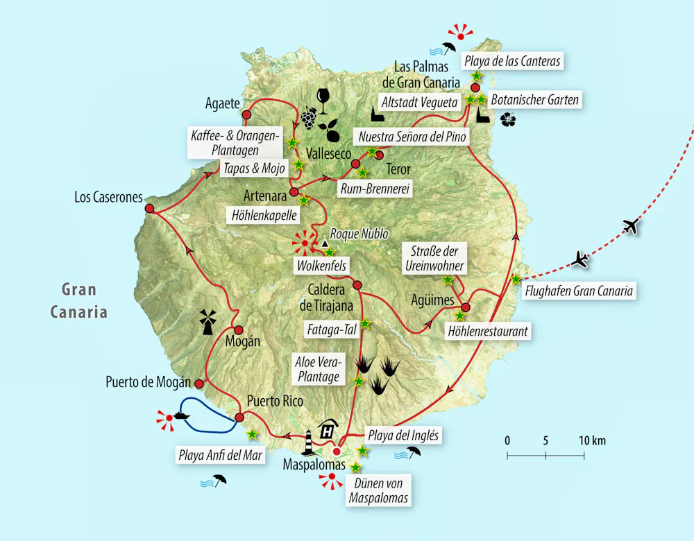 Ihre Reiseroute &ndash; &copy; Eberhardt TRAVEL