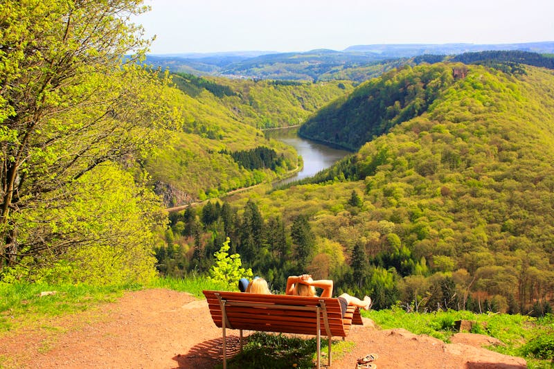 Saarland - Aussicht auf die Saar und herrliche Wälder - ©Pixabay