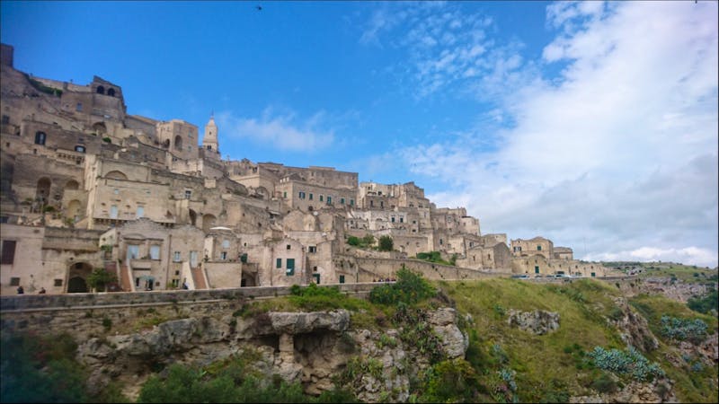 Blick auf die Filmkulissenstadt Matera - ©Simone Willner