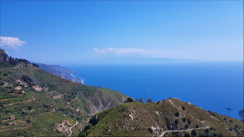 Blick von Castelmola auf das Meer - ©Marlies Thrum