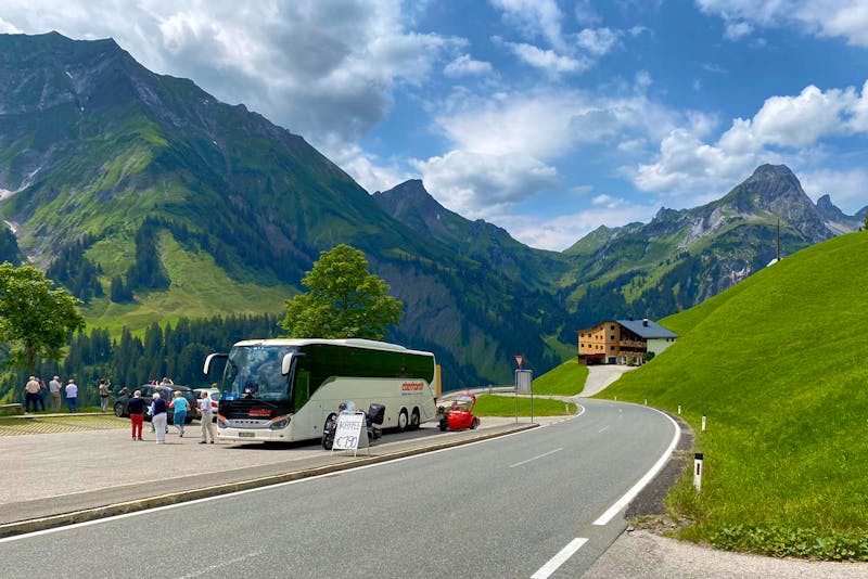 Eberhardt-Reisebus im Kleinwalsertal - ©Eberhardt TRAVEL - Jörg Hoffmann