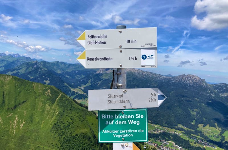 Wanderweg zwischen Fellhornbahn und Kanzelwand - ©Eberhardt TRAVEL - Lena Kleemann