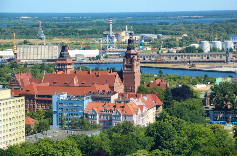 Blick auf den Oder-Hafen von Stettin - ©Eberhardt TRAVEL - Kristin Weigel