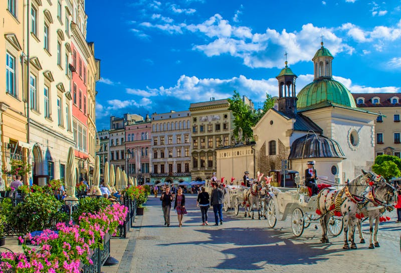 Krakau im Sommer - Pferdekutsche in der Altstadt - ©Pixabay