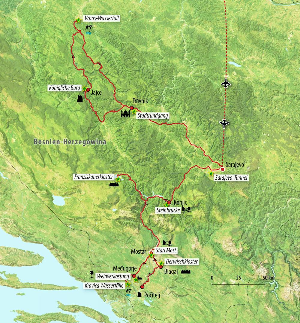 Ihre Reiseroute – © Eberhardt TRAVEL