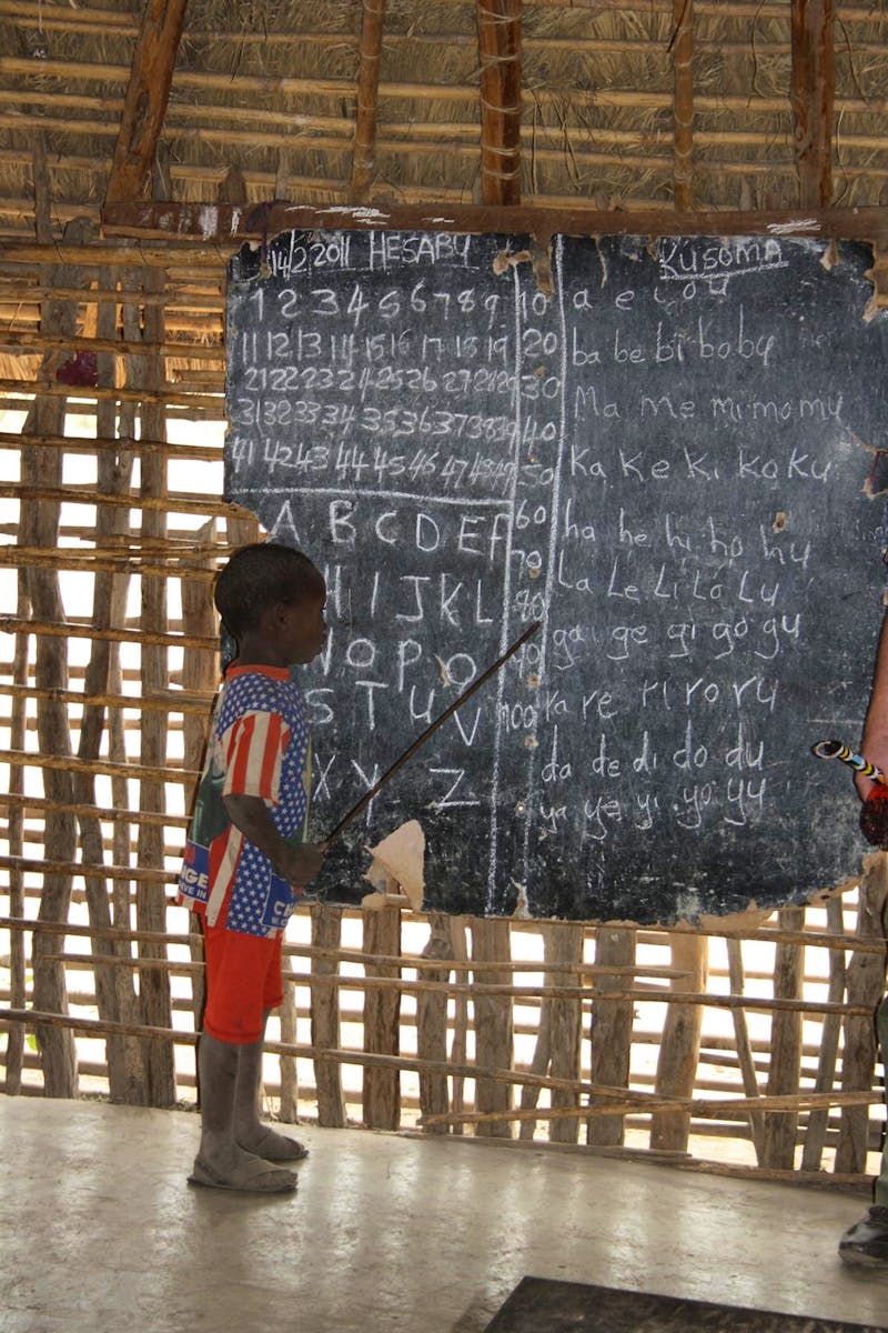Besuch der Schule im Massai-Dorf - ©Isabel Braksiek