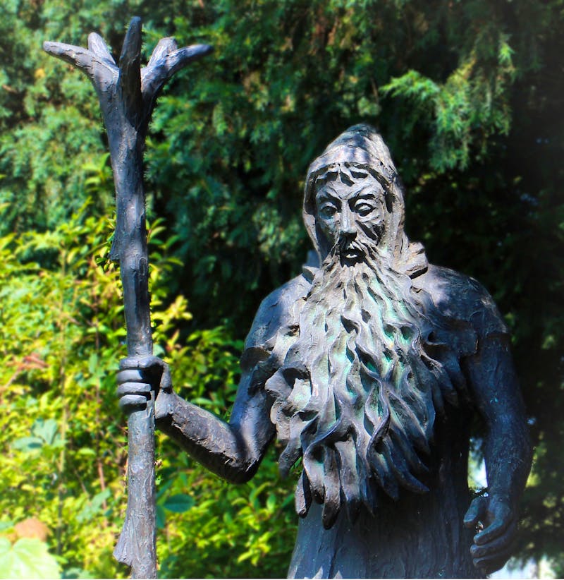 Berggeist Rübezahl - Holzfigur im Riesengebirge - ©Pixabay
