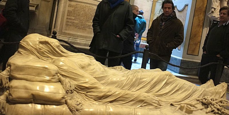 Neapel - in der Cappella Sansevero - The Veiled Christ - ©David Sivyer - Wikimedia