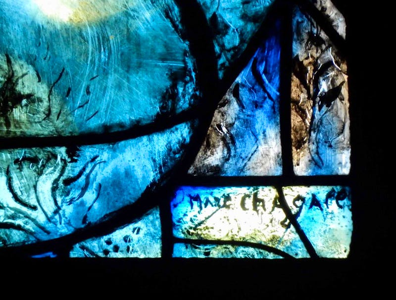 Metz - Kathedrale - Chagall Signatur - ©Gabriele Sauer