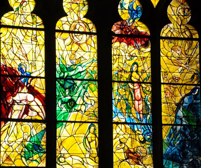 Metz - Kathedrale -Paradies Fenster von Marc Chagall - ©Gabriele Sauer