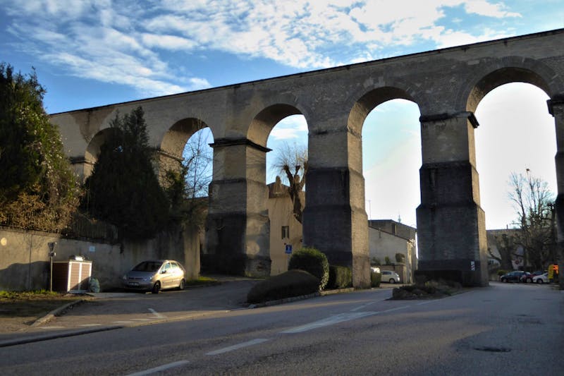 Jouy-aux-Arches - römischer Aquädukt  - ©Gabriele Sauer