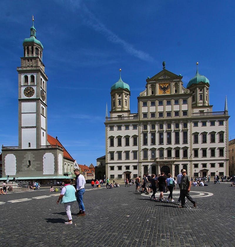 Augsburg - Perlachturm und Rathaus - &copy;Alois Wüst - Wikimedia