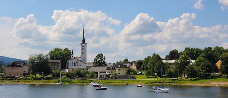 Blick auf Frymburg und die Moldau - ©Pixabay