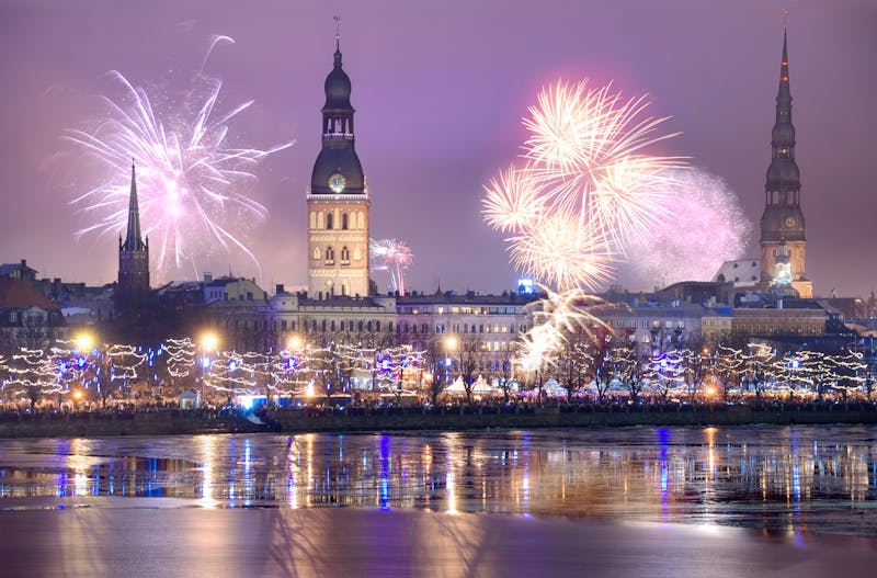 Riga - Feuerwerk zu Silvester - ©Jelena Dautova - stock.adobe.com