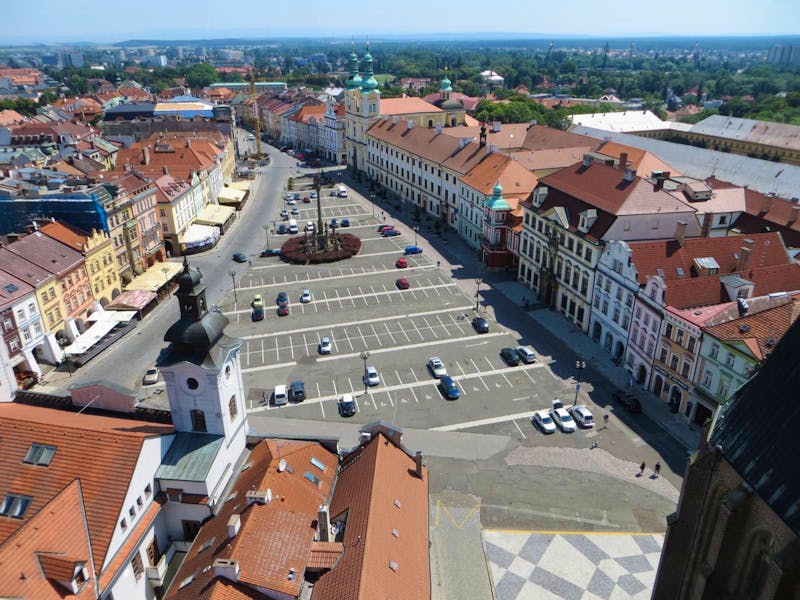 Königgrätz - Marktplatz von der heilig-Geist-Kirche - ©Dr. Jürgen Schmeißer