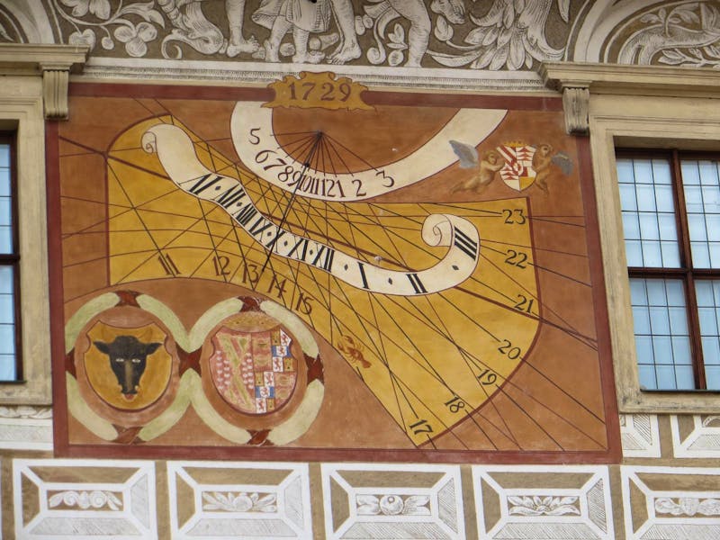 Sonnenuhr am Schloss Litomysl - ©Dr. Jürgen Schmeißer