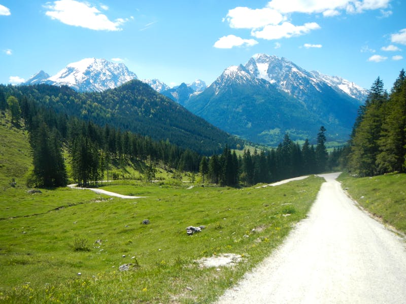 Aussicht Hochkalter und Watzmann - Chiemgau Wandern - ©Teamwörk