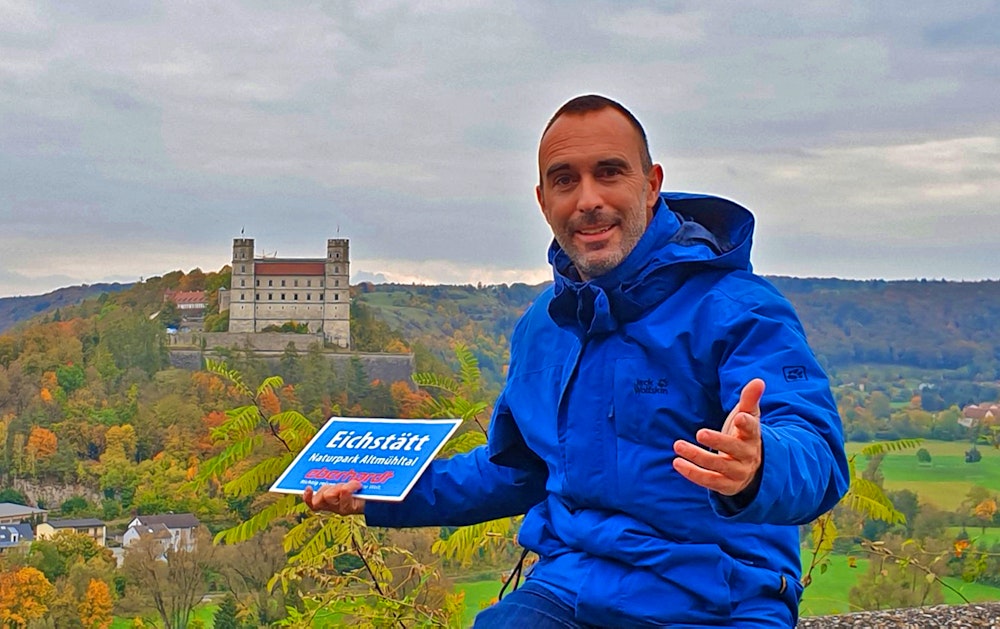 Eberhardt-Reiseleiter Benjamin im Altmühltal – © Eberhardt TRAVEL - Benjamin Rodriguez Manzanares