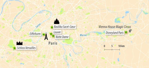Stadtkarte von Paris – © Eberhardt TRAVEL