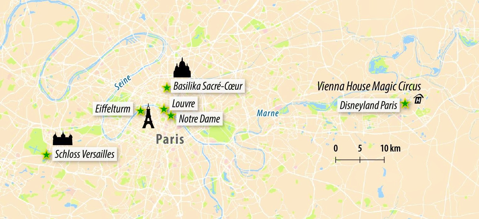 Stadtkarte von Paris&nbsp;&ndash;&nbsp;&copy;&nbsp;Eberhardt TRAVEL