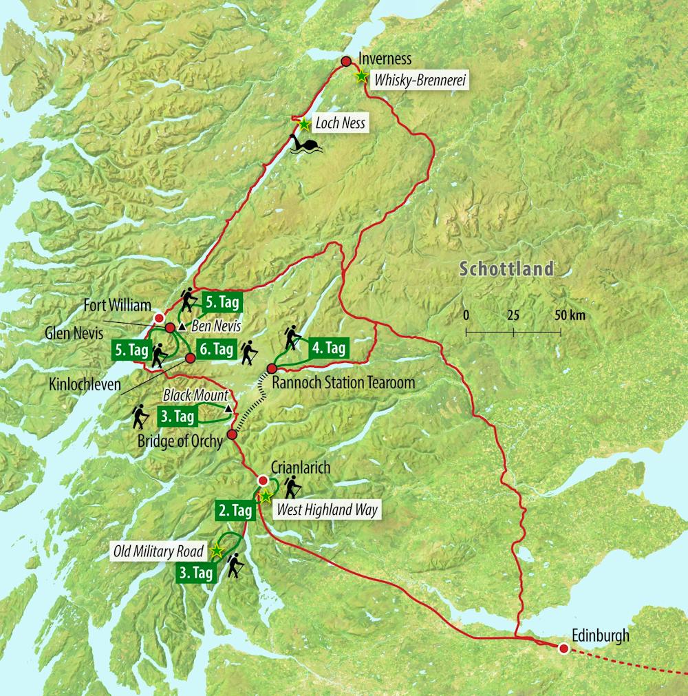 Ihre Reiseroute – © Eberhardt TRAVEL