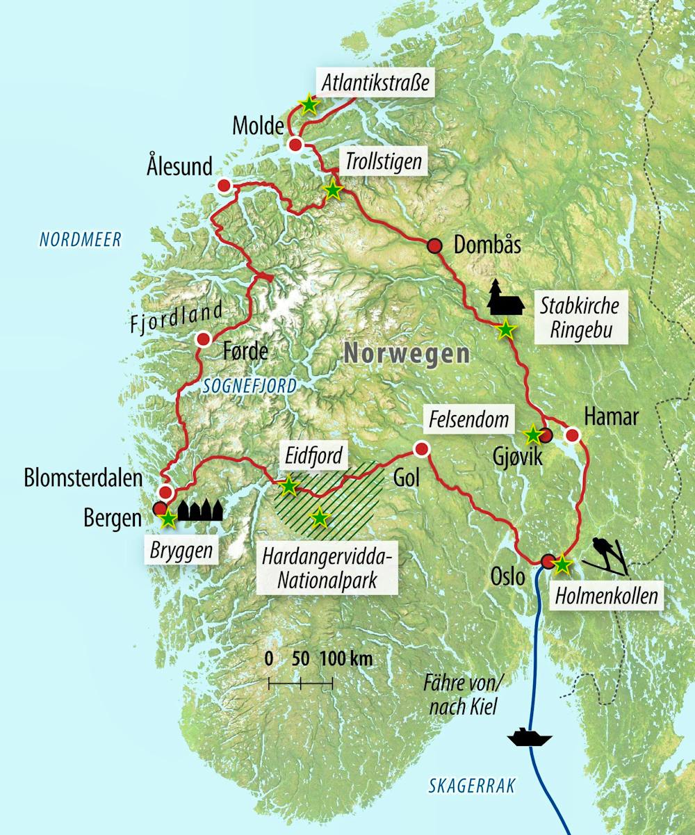 Ihre Reiseroute – © Eberhardt TRAVEL