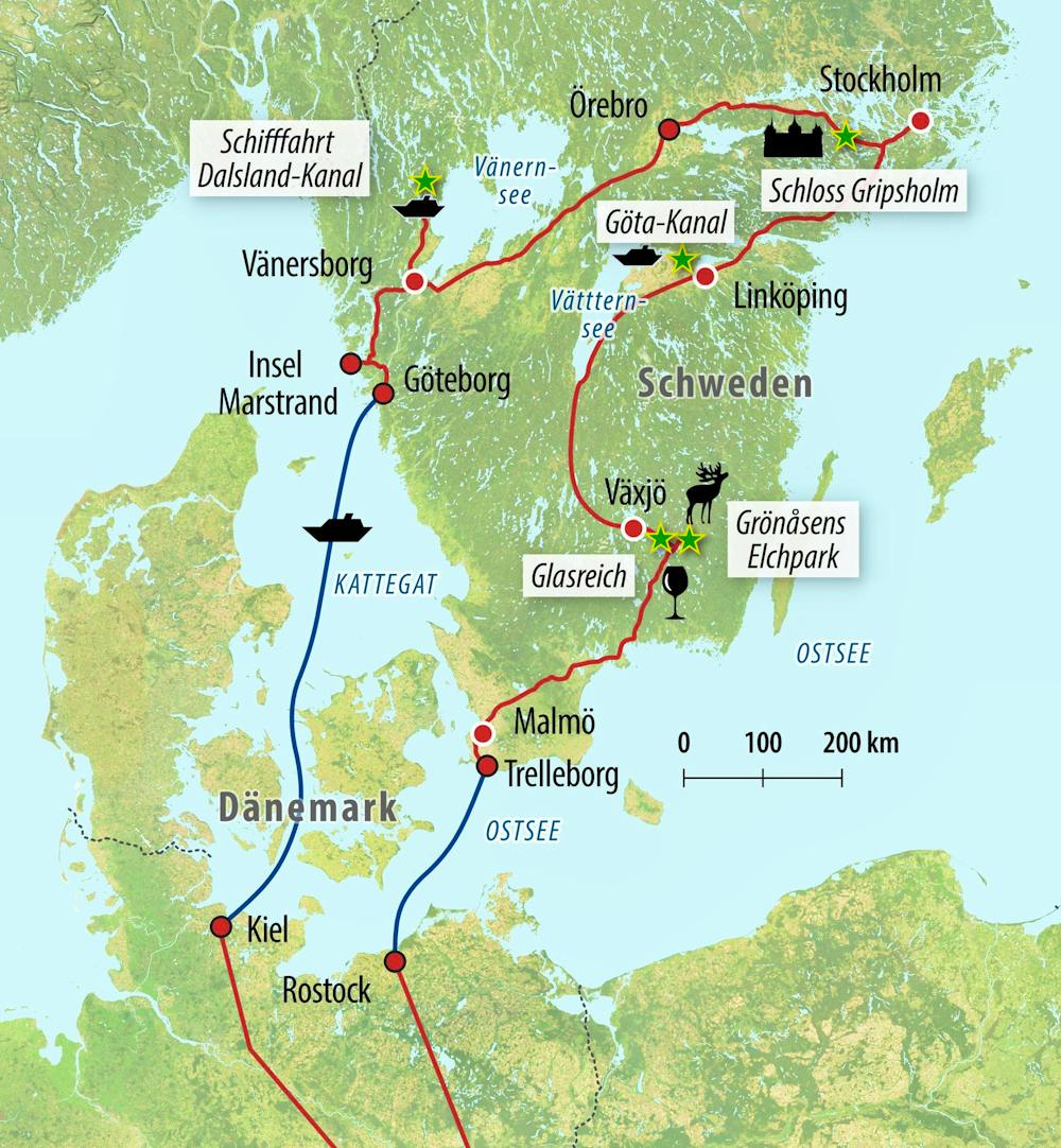 Ihre Rundreise-Route – © Eberhardt TRAVEL