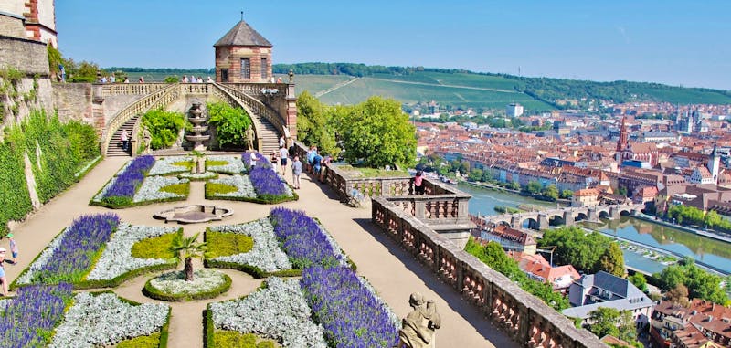 Würzburg - Festung Marienberg, der Fürstengarten - ©Franz Gerhard - stock.adobe.com
